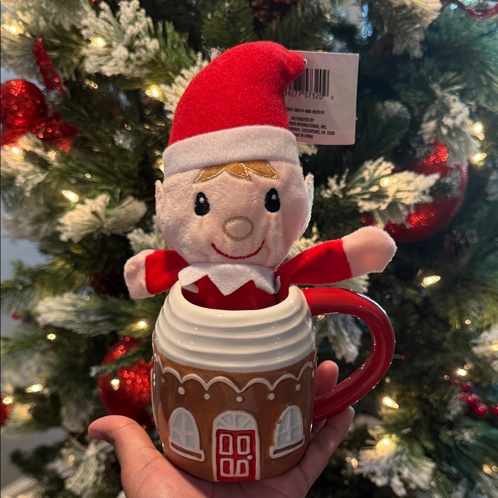 Festive Elf and mug set